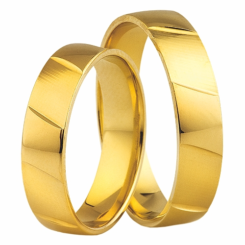 Vigselringar i 18k gult guld