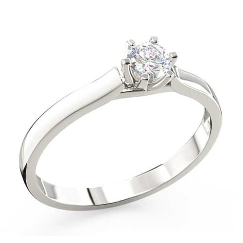 Ring i 14k guld med zirkonia