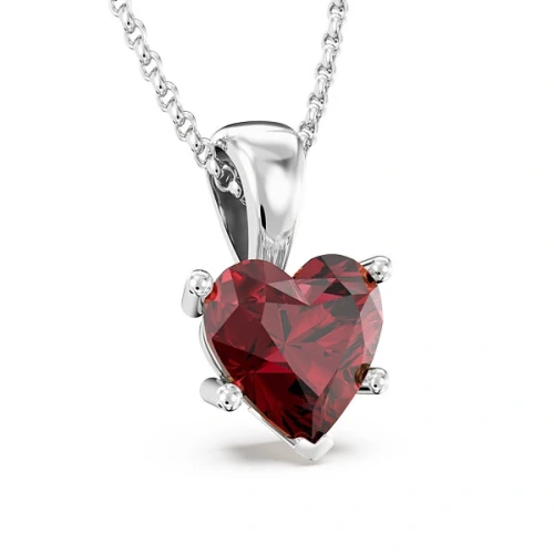 Hänge i 14k vitt guld med Swarovski-topas 1ct