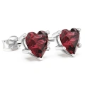 02013-KL001-1-Örhängen i 14k vitt guld med naturliga röda Swarovski-topaser 2ct.webp