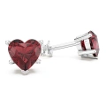 02013-KL001-2-Örhängen i 14k vitt guld med naturliga röda Swarovski-topaser 2ct.webp