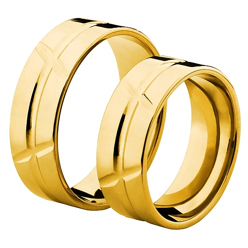 Vigselringar i 18k gult guld